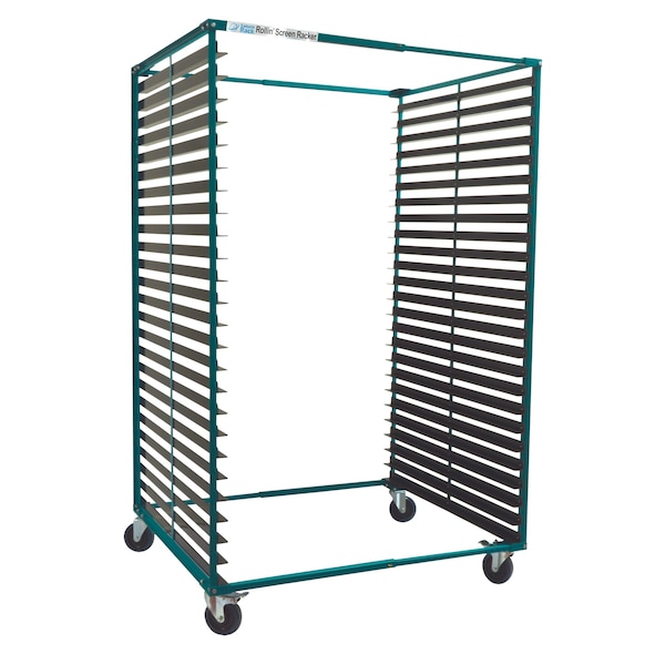Saturn Rack SATURN ROLLIN' SCREEN RACKER, 40 in. Deep with 20 Acrylic Brackets RSR40 - main